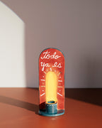 Porta velas “Todo ya es”