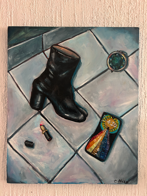 Autorretrato con tabi boots