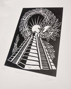 Quetzalcóatl en negativo