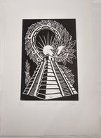 Quetzalcóatl en negativo