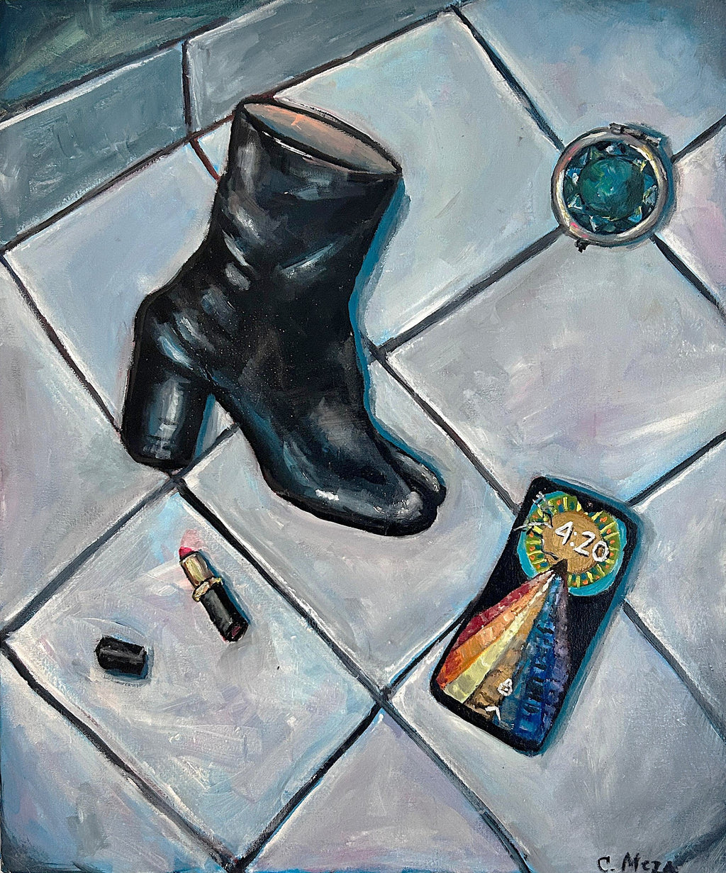 Autorretrato con tabi boots