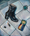 Autorretrato con tabi boots