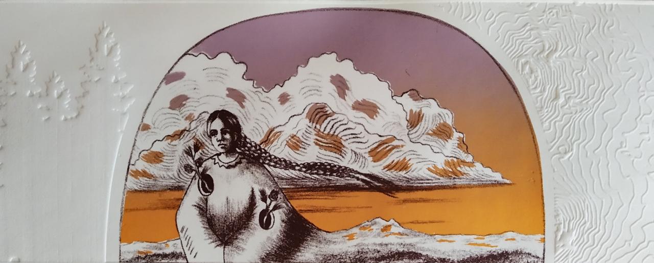 Tepetl de Daniela Graduño, serigrafía sobre papel fabriano, disponible en Apolo Art Gallery