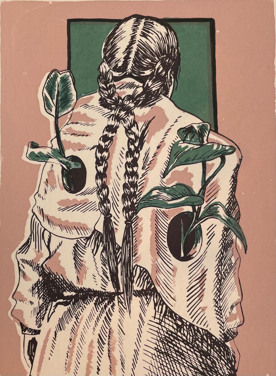 Tonalli de Daniela Garduño, serigrafía sobre papel fabriano, obra disponible en Apolo Art Gallery