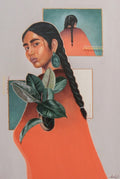 Yolitia de Daniela Garduño, acrílico sobre tela, arte contemporáneo, disponible en Apolo Art Gallery