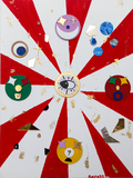 Tu Fortuna de Gala Roja, técnica mixta sobre lienzo de mdf, arte contemporáneo, disponible en Apolo Art Gallery